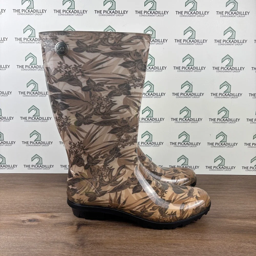 UGG‎ Camo Print Rain Boots Women's Size 11 Waterproof Rubber